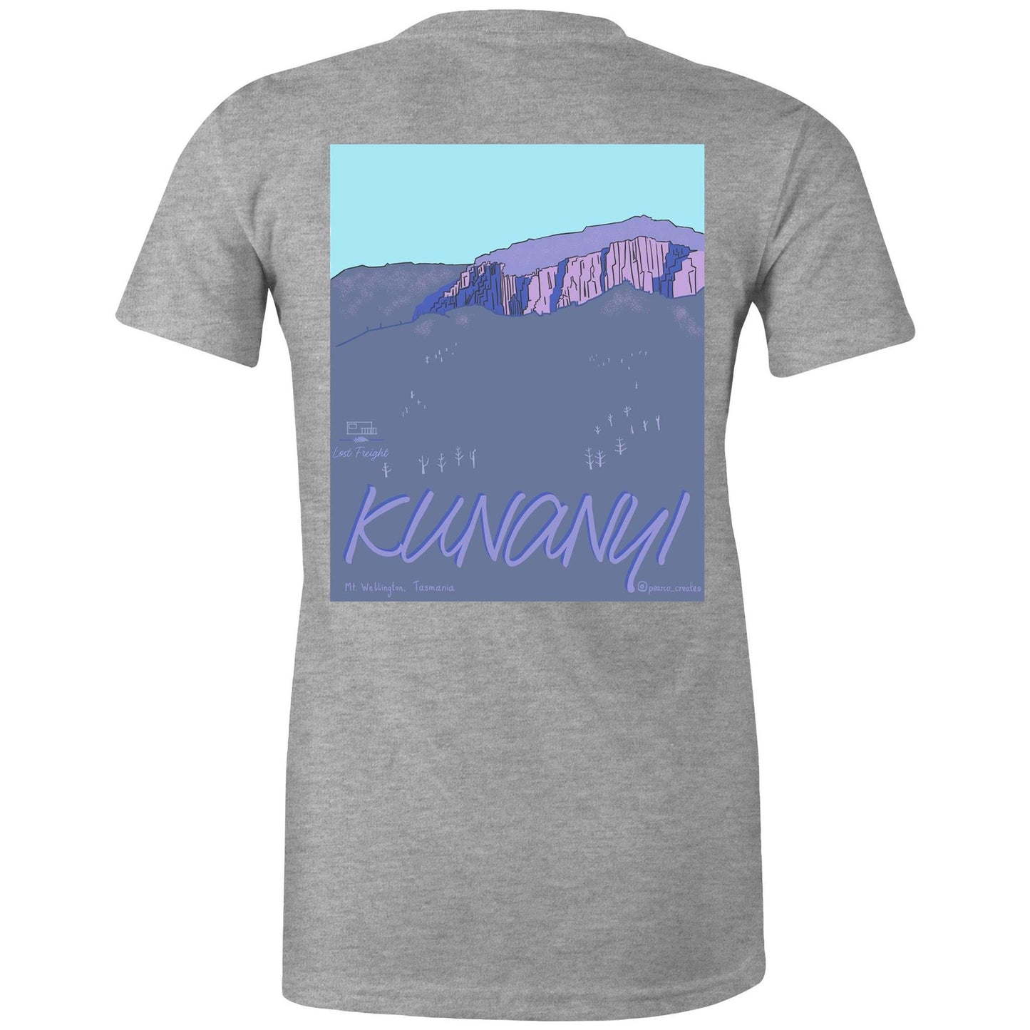 Kunanyi / Lost Freight - AS Colour - Women's Maple Tee