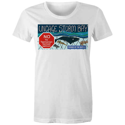 Uncage Storm Bay - AS Colour - Women's Maple Tee