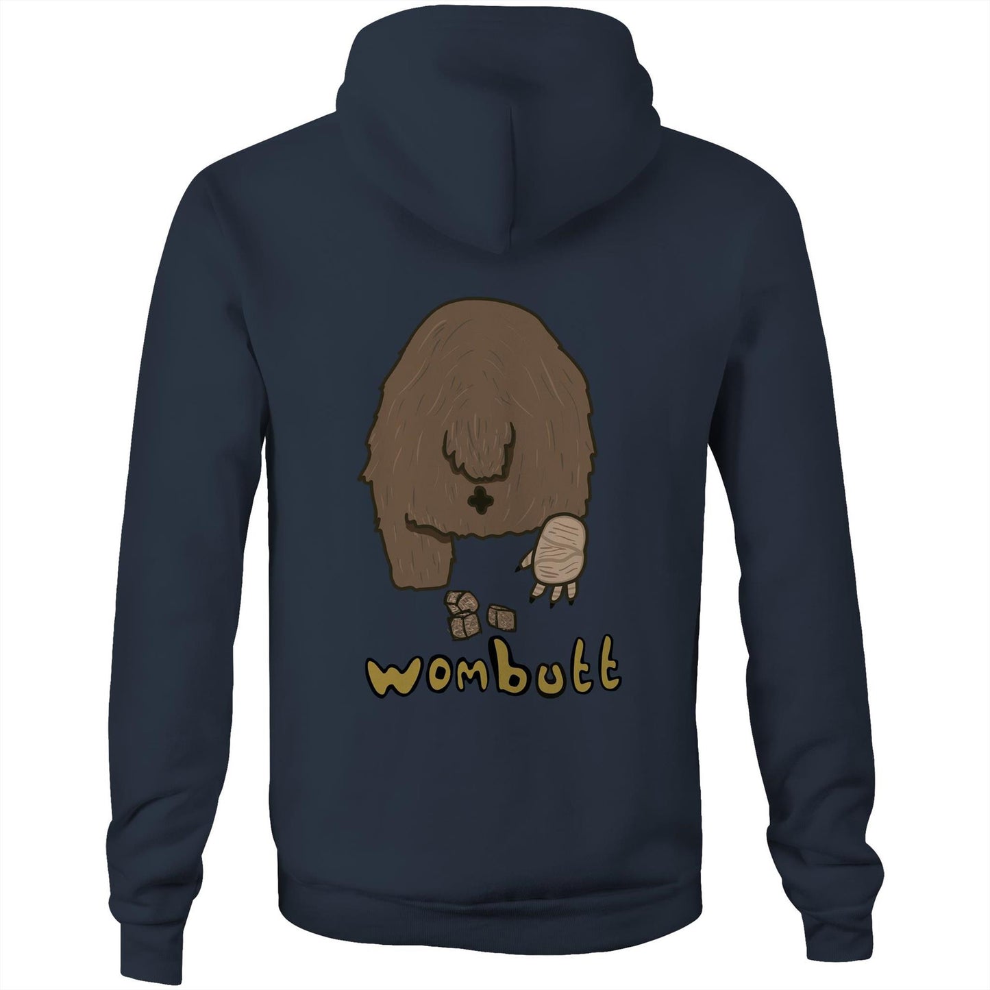 Wombat AS Colour Stencil - Pocket Hoodie Sweatshirt