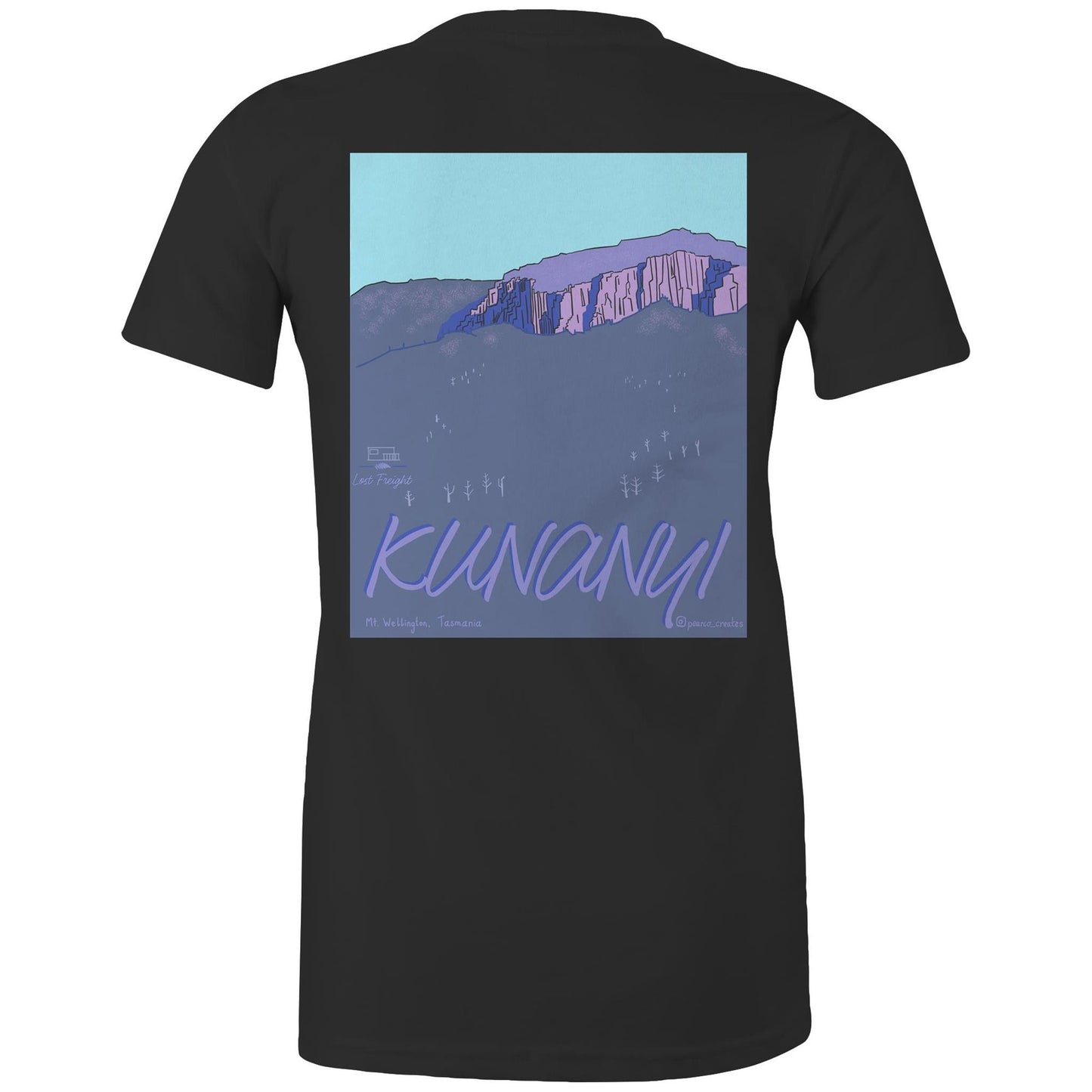 Kunanyi / Lost Freight - AS Colour - Women's Maple Tee