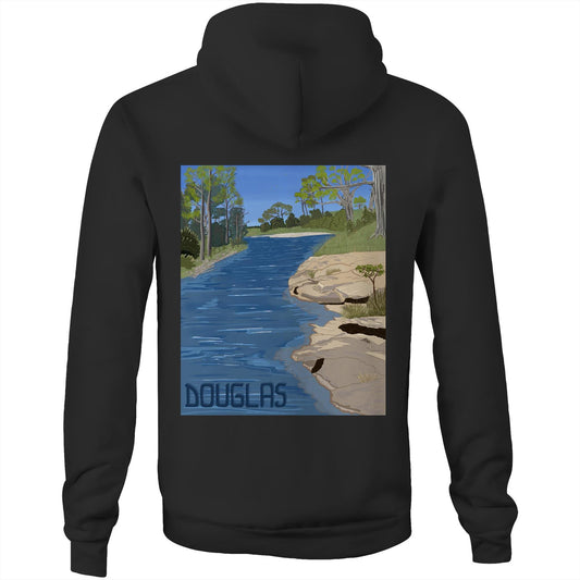 AS Colour Stencil - Pocket Hoodie Sweatshirt - Douglas River Waterhole