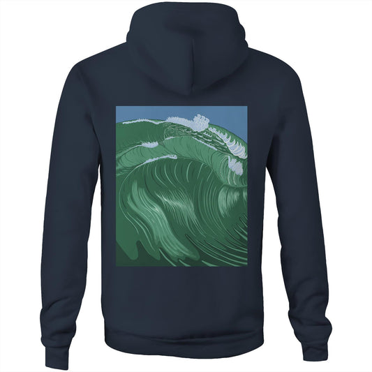 AS Colour Stencil - Pocket Hoodie Sweatshirt - Shippies Wave