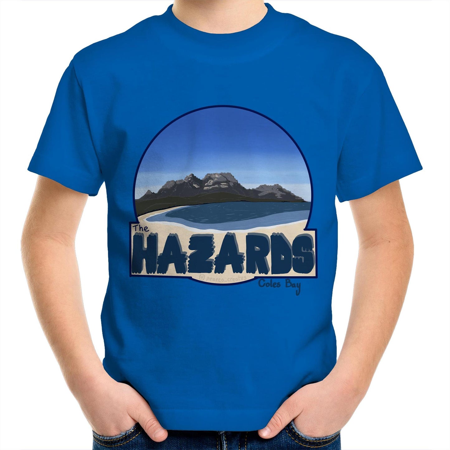 AS Colour Kids Youth Crew T-Shirt - The Hazards / Coles Bay Tasmania