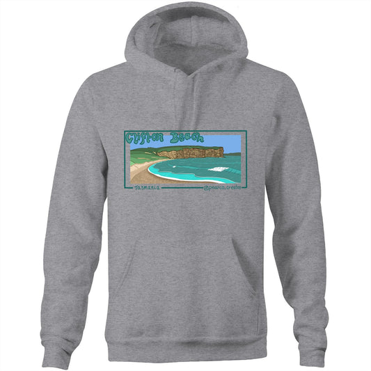 AS Colour Stencil - Pocket Hoodie Sweatshirt - Clifton Beach