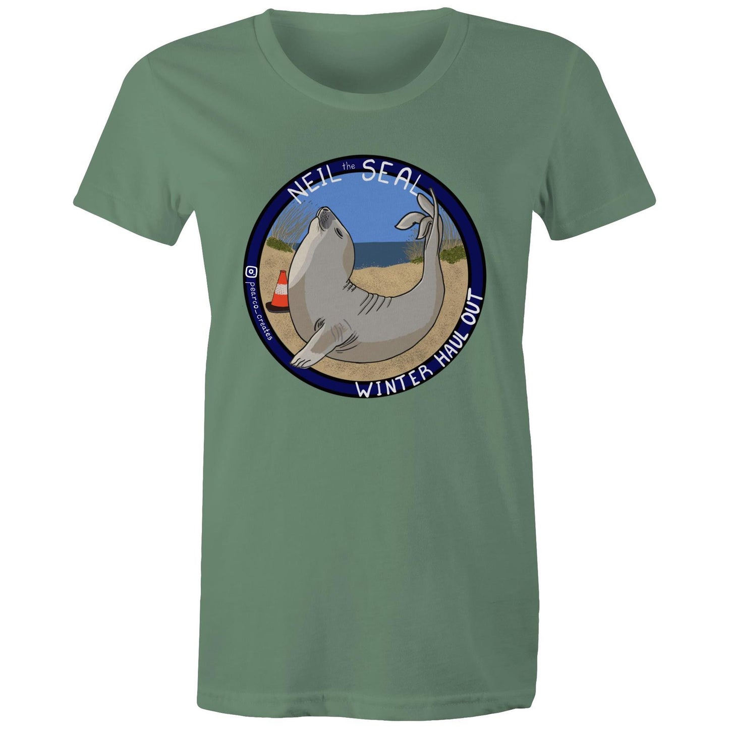 AS Colour - Women's Maple Tee - Neil the Seal