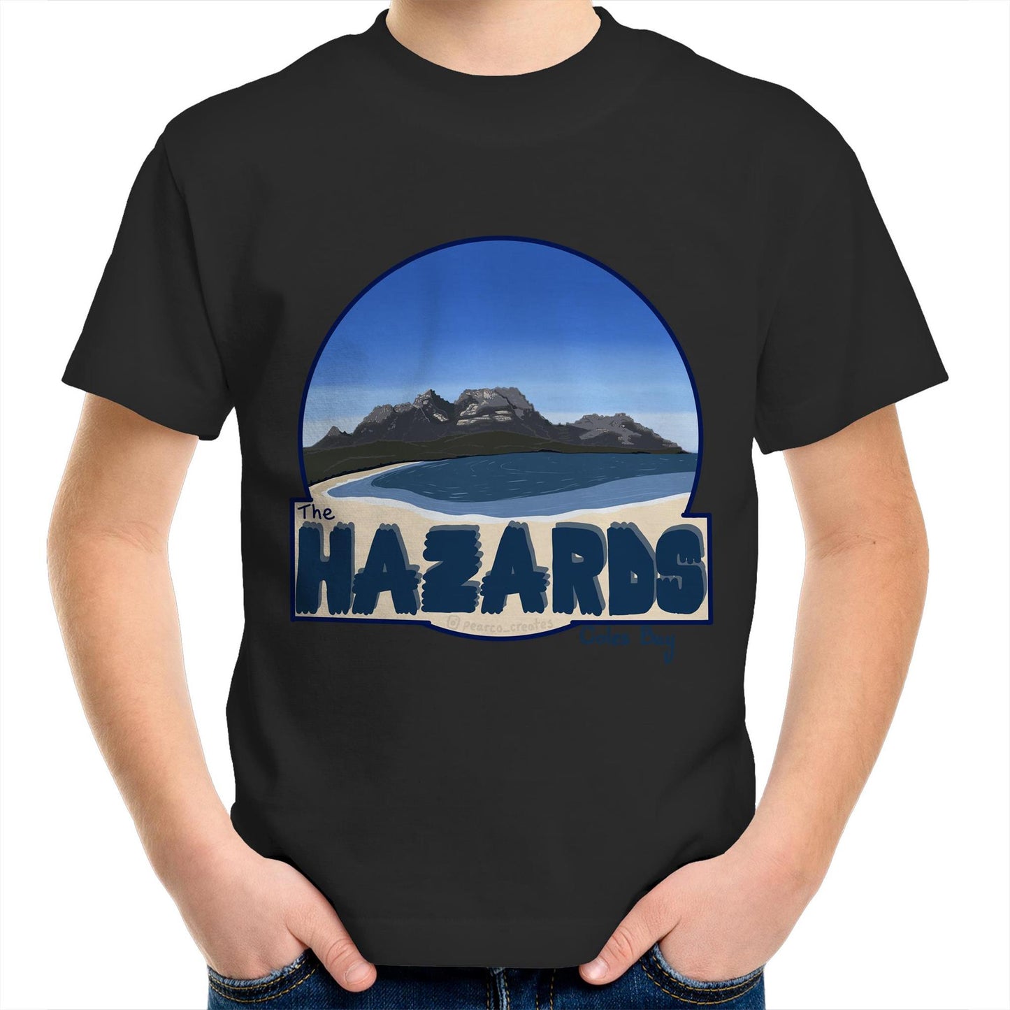 AS Colour Kids Youth Crew T-Shirt - The Hazards / Coles Bay Tasmania