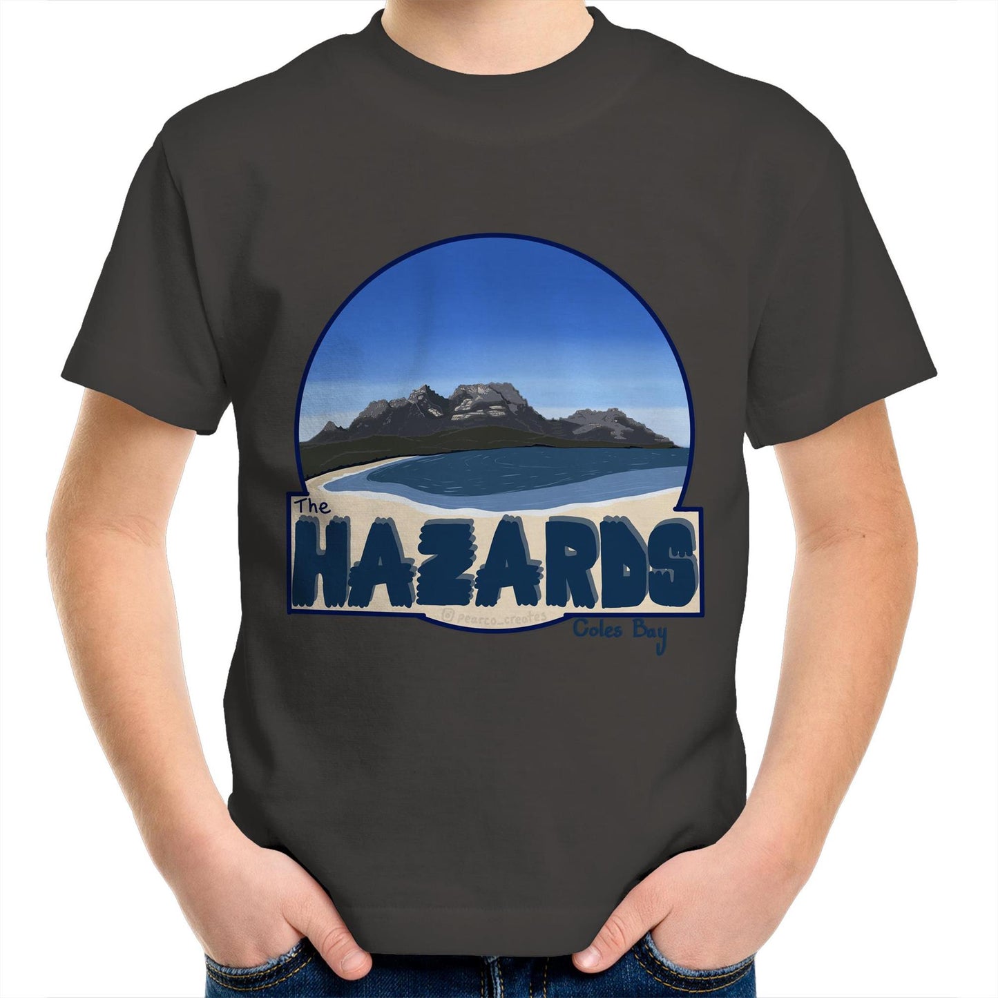 AS Colour Kids Youth Crew T-Shirt - The Hazards / Coles Bay Tasmania
