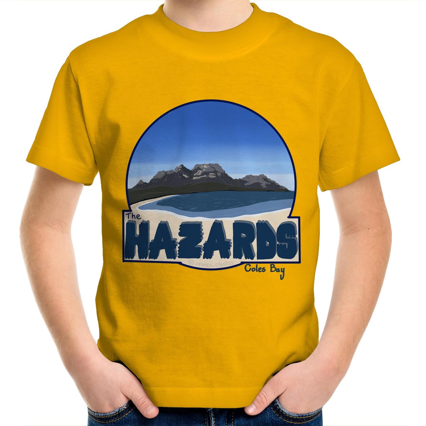 AS Colour Kids Youth Crew T-Shirt - The Hazards / Coles Bay Tasmania