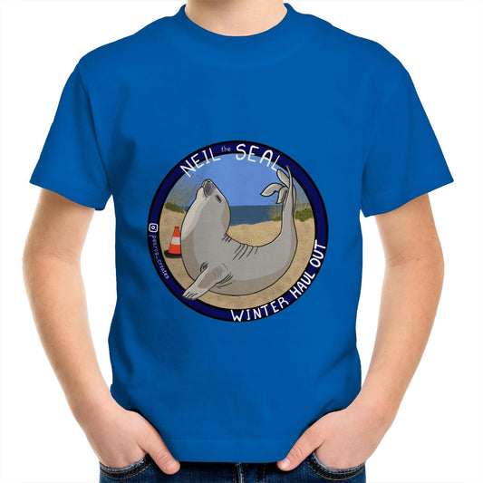 AS Colour Kids Youth Crew T-Shirt - Neil the Seal
