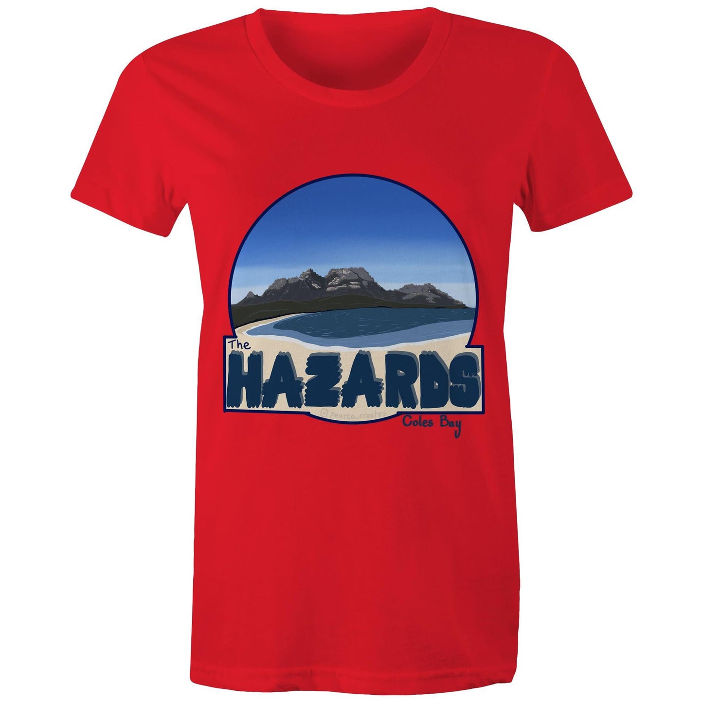 AS Colour - Women's Maple Tee - The Hazards / Coles Bay Tasmania
