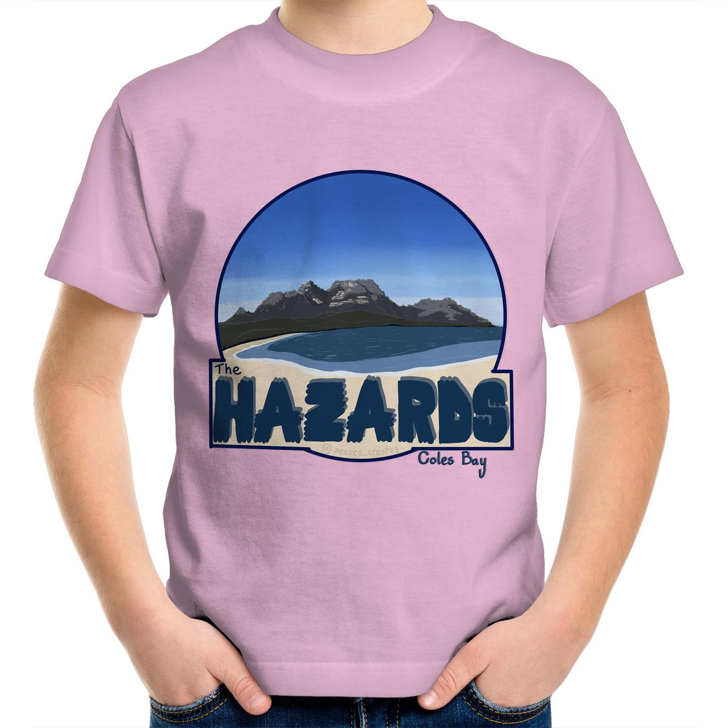 AS Colour Kids Youth Crew T-Shirt - The Hazards / Coles Bay Tasmania